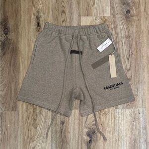 Fear of God Essentials Dark Oatmeal Shorts